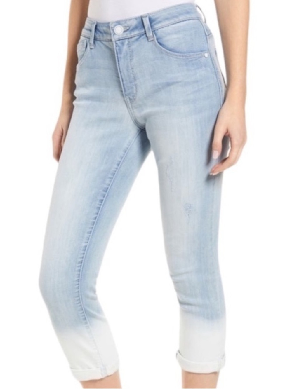 Wit & Wisdom Ab’Solution High Waist Dipped Girlfriend Jeans